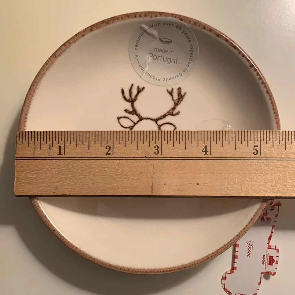 NWT Ceramic Deer Trinket Dish